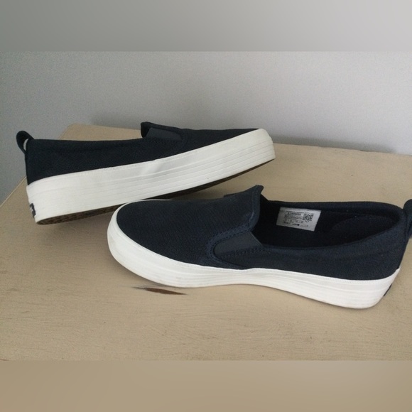 Sperry Crest Platform Navy Snake Size 8 - Picture 2 of 9